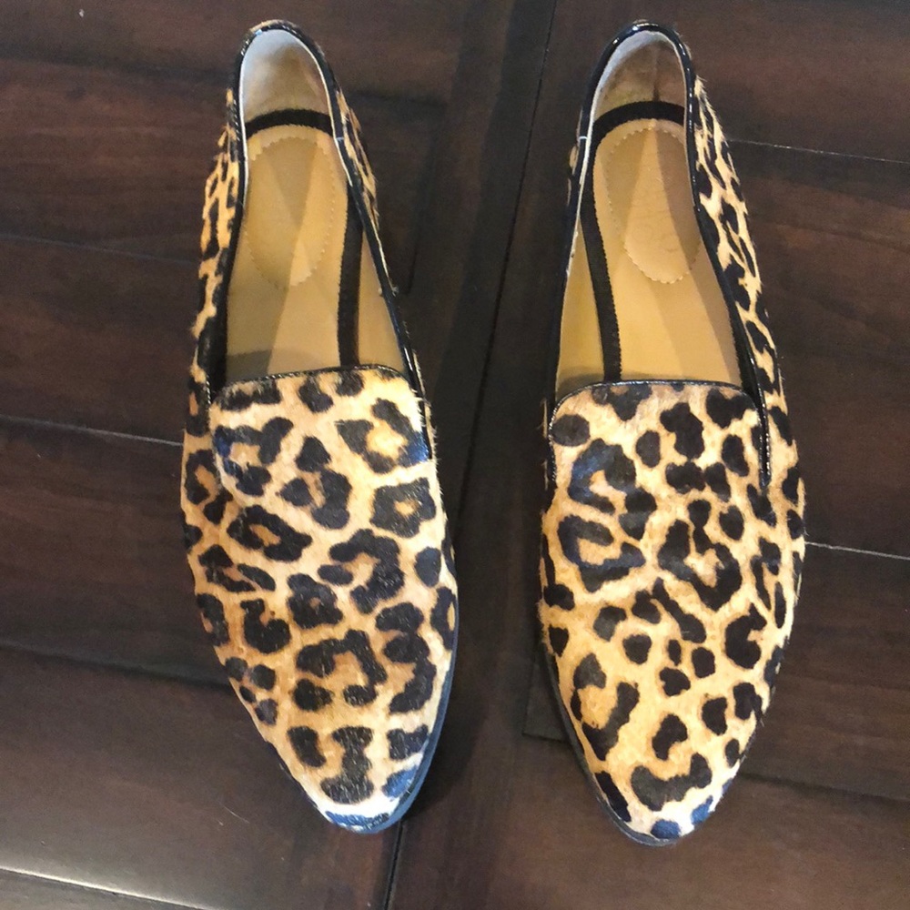 Franco Sarto Leopard print flats- Size 8